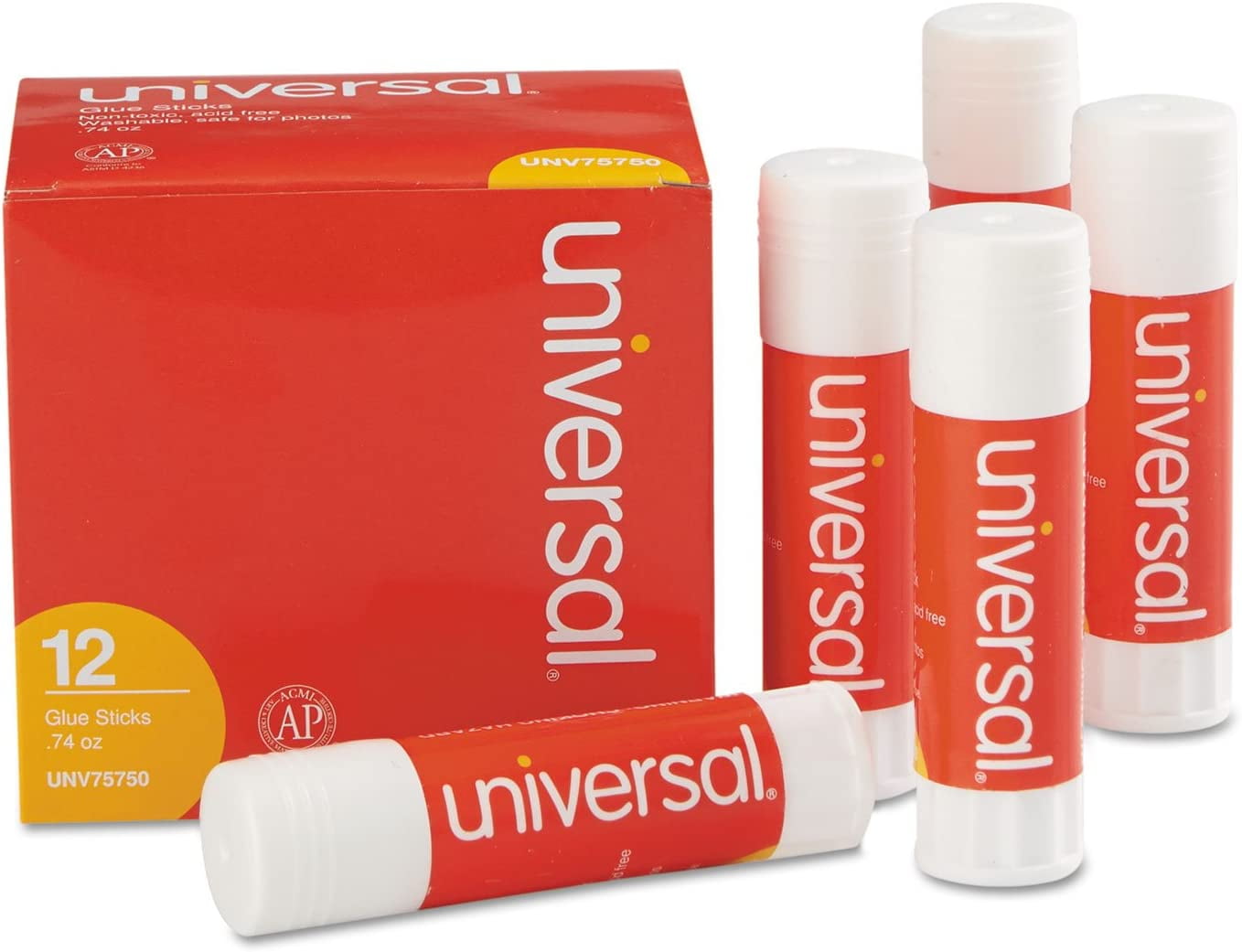 2pcs UNV75750 0.74 oz. Glue Stick - Clear (12/Pack)