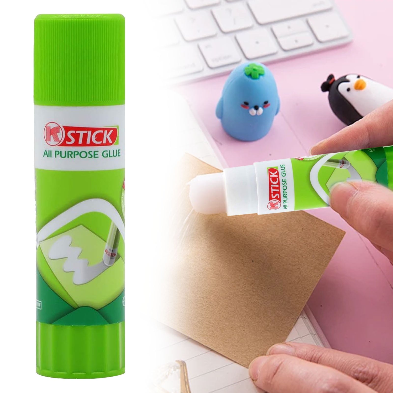 1Pcs Glue Sticks Solid Adhesive,Glue Sticks Solid Adhesive for Hot Bed Print Filament,3D Printer Glue Stick,Solid Adhesive for Hot Bed Print Filament Pla Glass,Convenient to Carry Adhesive,Green