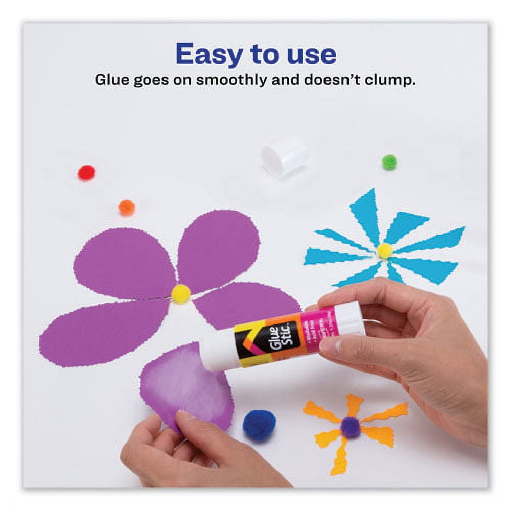 10PK Avery Clear Application Permanent Glue Stic, 1.27-oz., Stick