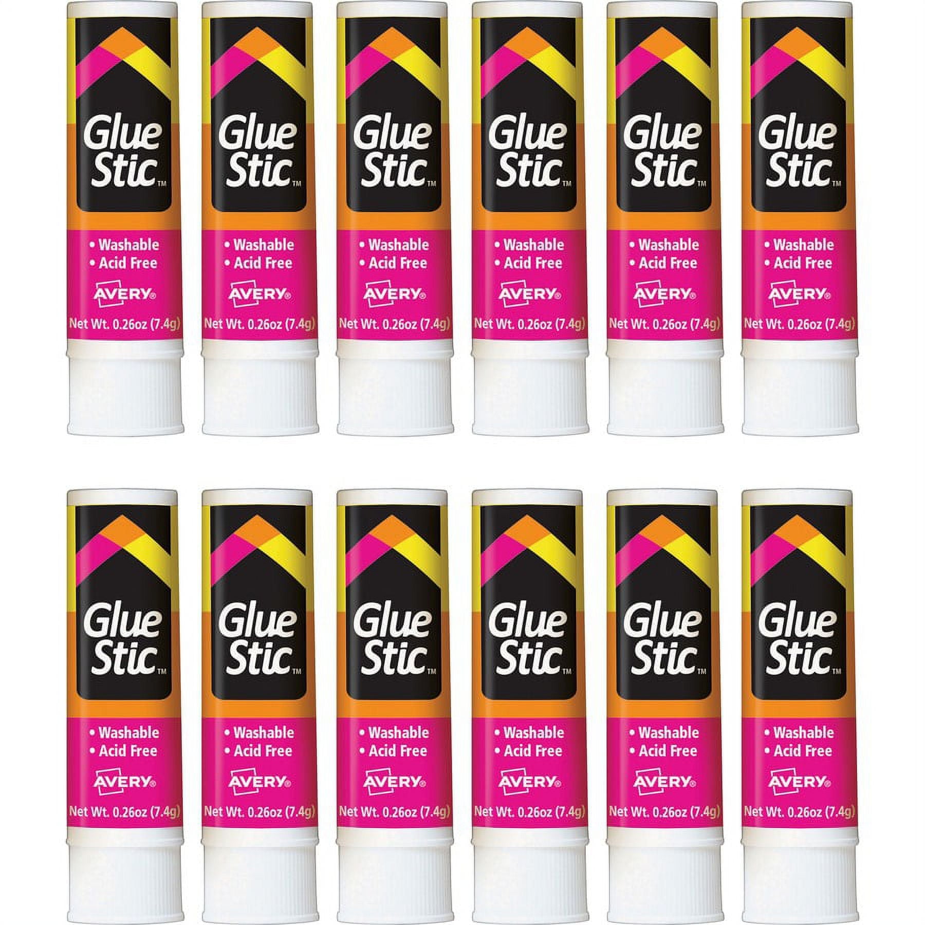 Avery® Glue Stic - 0.26 fl oz - 12 / Box - White | Bundle of 2 Boxes