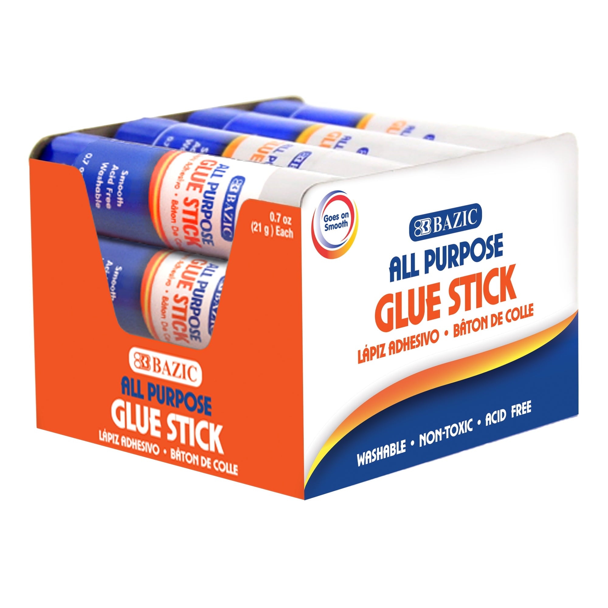 BAZIC Premium Glue Stick 21g/0.7 Oz, Acid Free, Glue Sticks, Total 12-Count