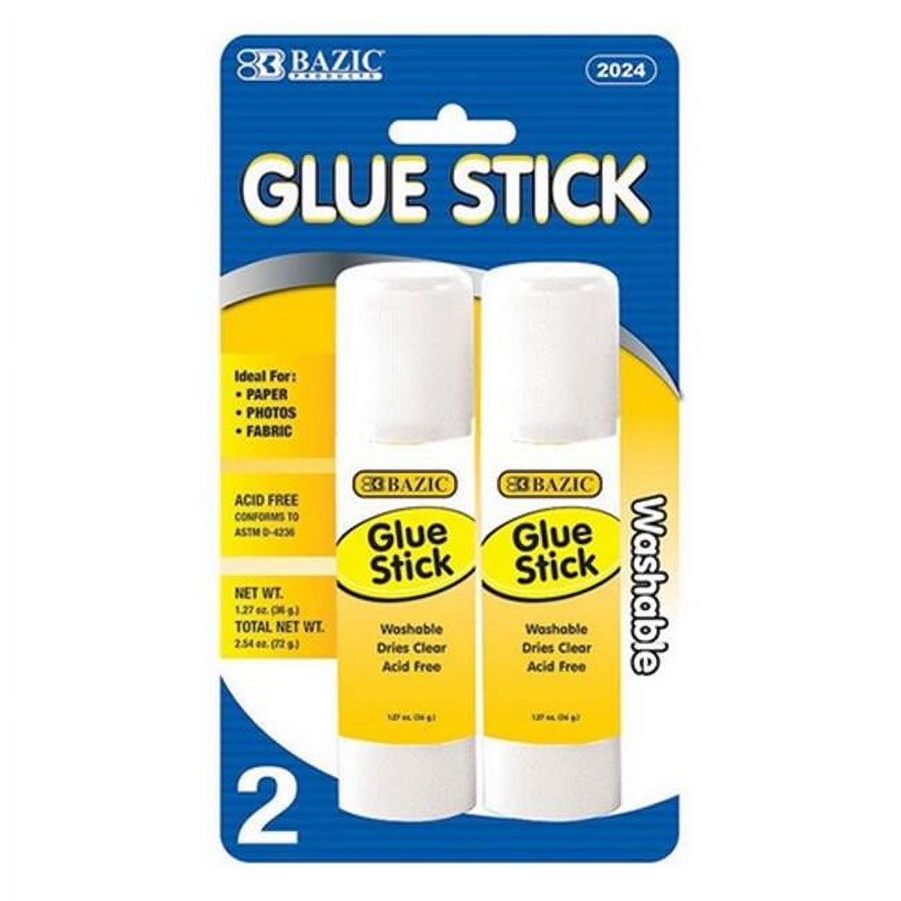 Bazic 2024    BAZIC 36g / 1.27 Oz Jumbo Glue Stick (2/Pack) Case of 24