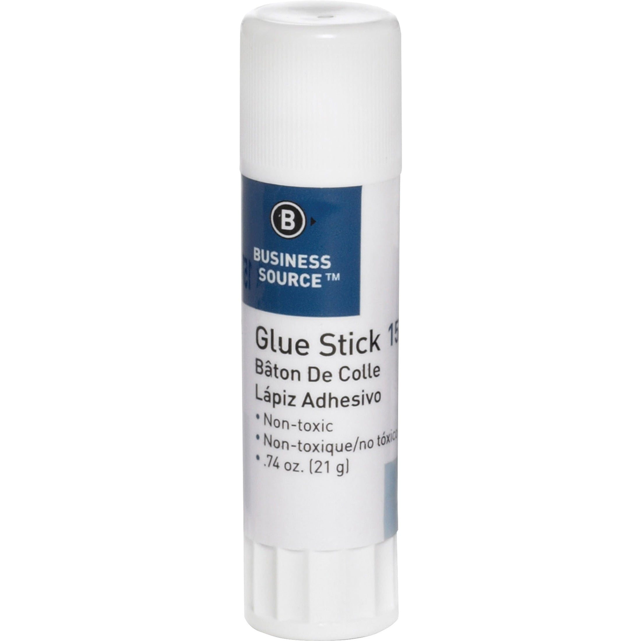 Business Source Glue Stick - 0.74 oz - 1 Each - White | Bundle of 5