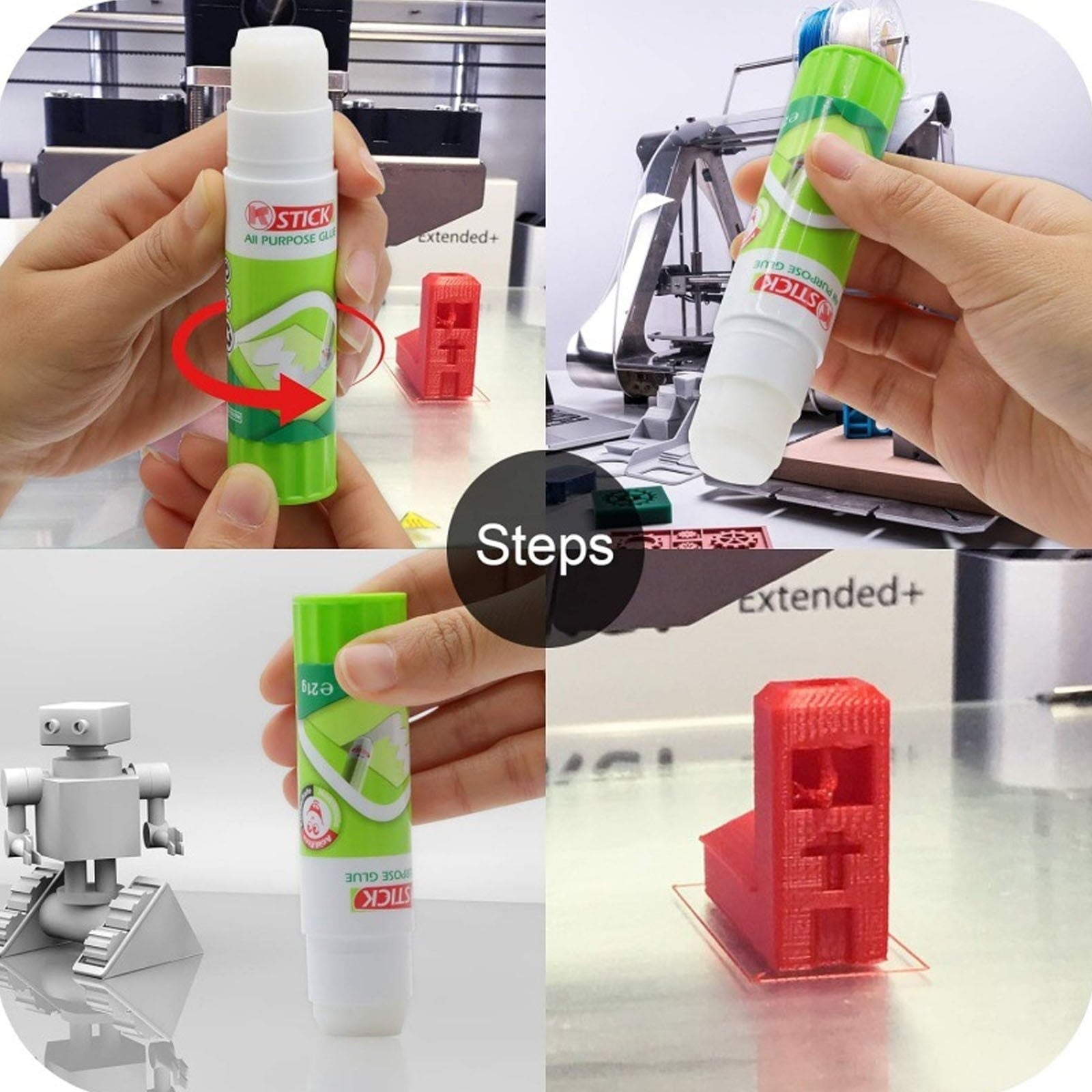 GBAYXJ Glue Sticks Solid Adhesive For Hot Bed Print Filament,Convenient To Carry Solid Adhesive(Color:Green)