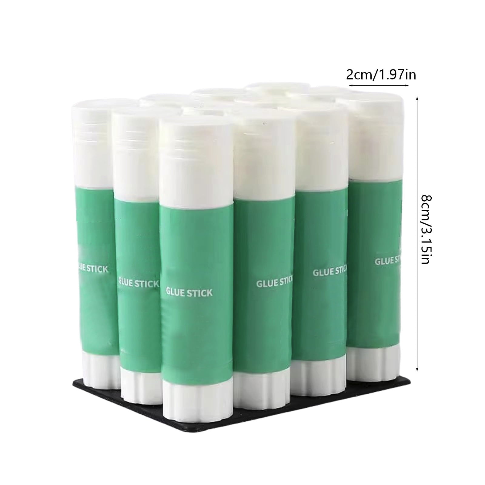 12 Pack 0.32oz Colorful Glue Sticks for Crafts, Dries Clear All-Purpose White Glue, Safe Office Supplies for DIY Home Projects, Non-Toxic Bulk Value Set(Multicolor)