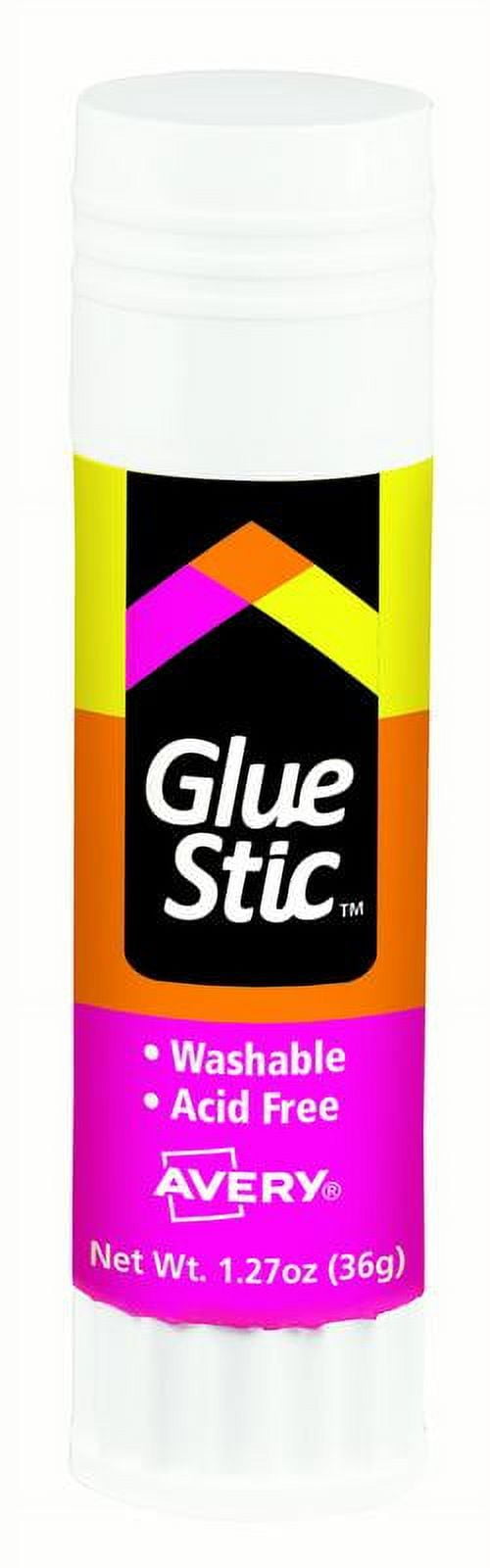 Avery Glue Stic, Washable, Nontoxic, Permanent Adhesive, 1.27 oz., 1 Stick (00196)