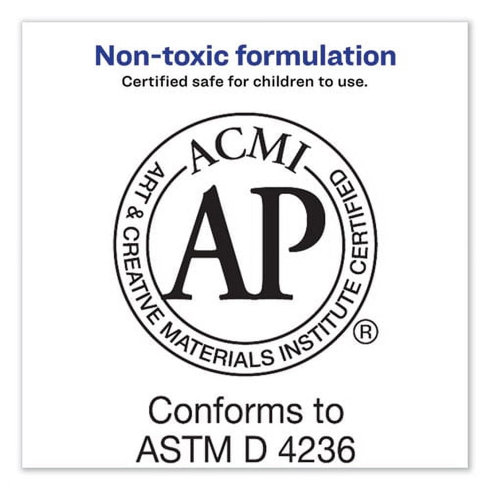 Permanent Glue Stic Value Pack, 0.26 Oz, Applies Purple, Dries Clear, 6/pack | Bundle of 5 Packs