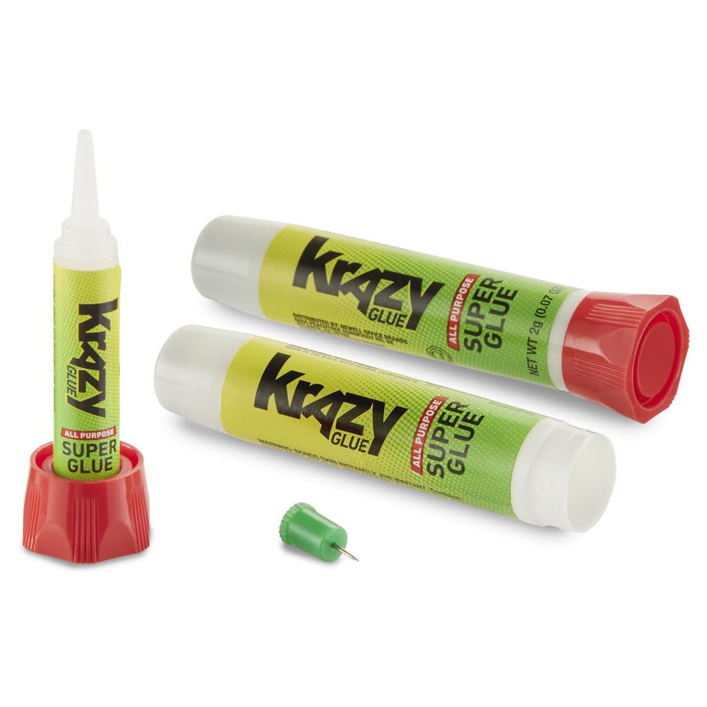 Krazy Glue, All Purpose Super Glue, Precision Tip, 2 G, 2 Count, 10 Second Dry Time