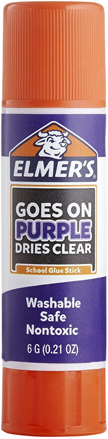 Elmers Disappearing Purple Glue Sticks with Bonus Re-Stick Glue Stick, 3 + 1 Pack