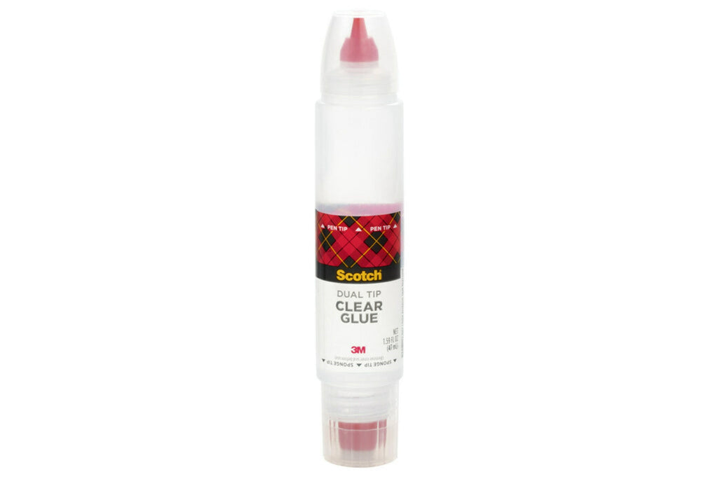 3M Scotch Clear Glue with 2-Way Applicator, 1.6 oz.