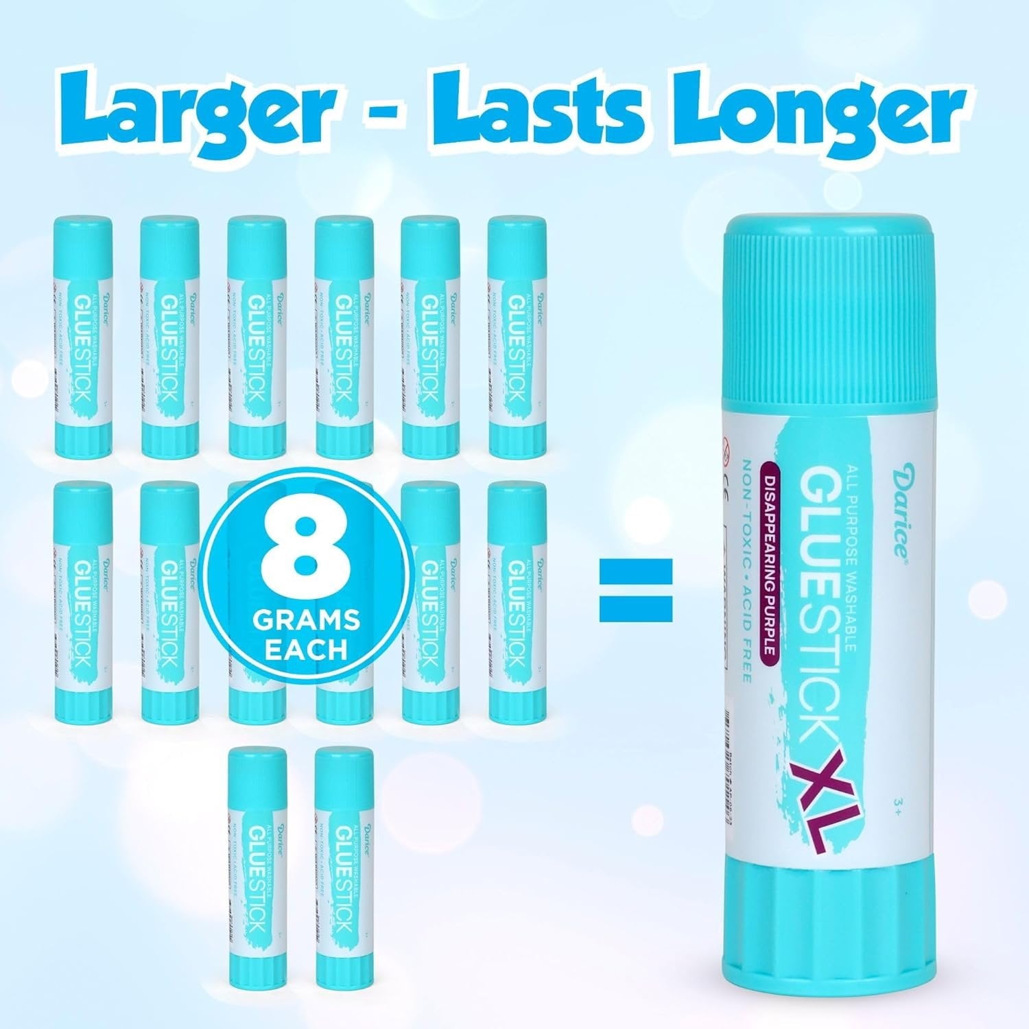 Darice XL Disappearing Purple Glue Sticks 115g