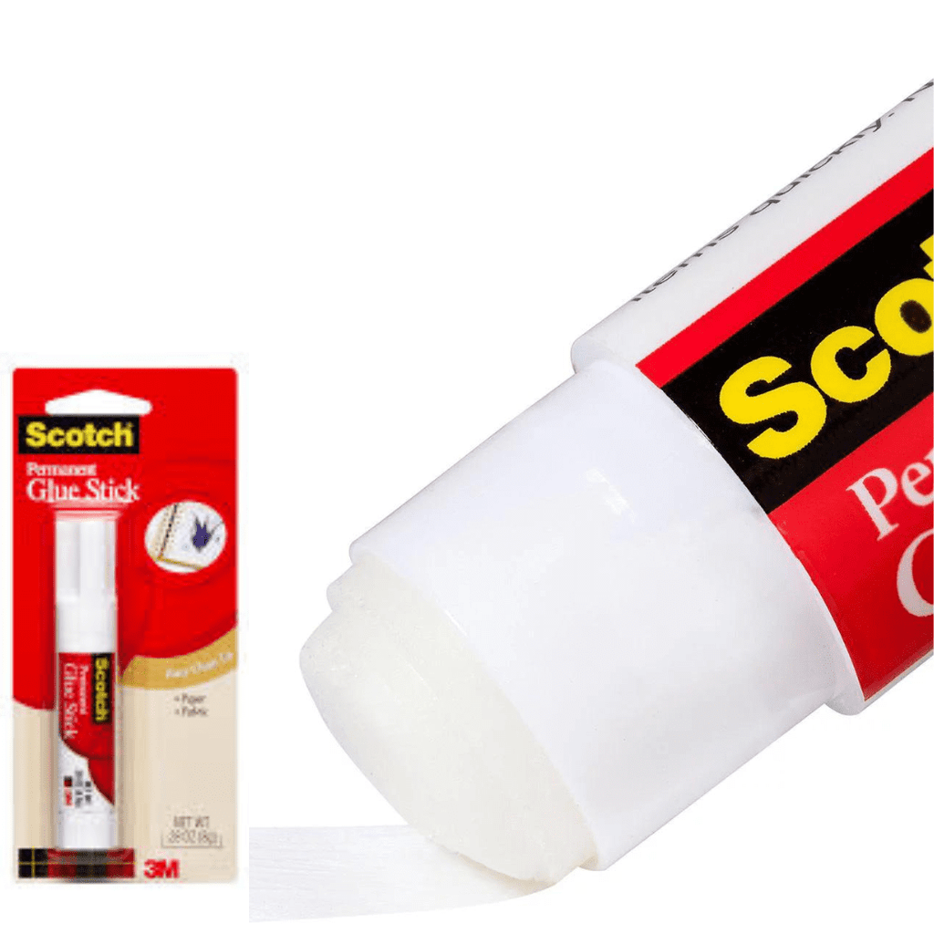 Scotch MMM600824S All Purpose Permanent Glue Stick Washable Strong Hold pack of 4