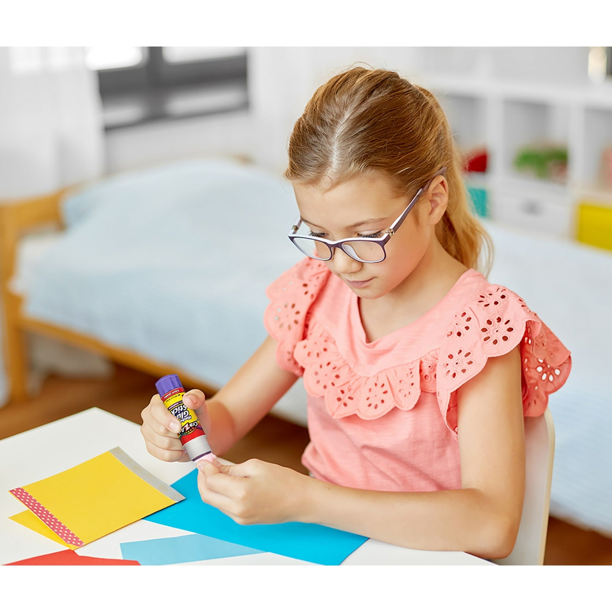 ( 3 Pack ) Cra-Z-Art Washable Glue Sticks, Disappearing Purple, 2 Count, 1.5oz