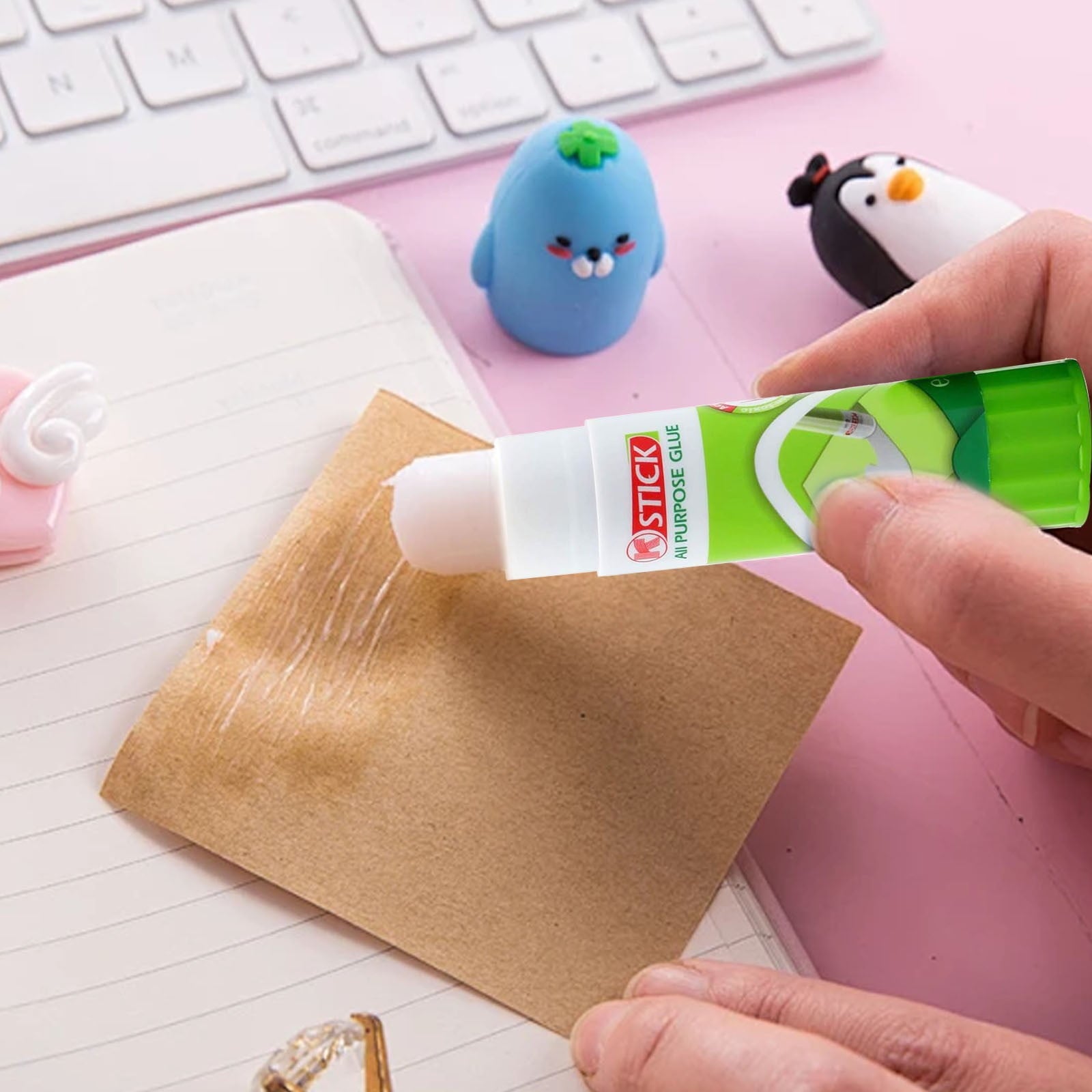 Meiiso Solid Glue Sticks Adhesive - Portable Hot Bed Print Filament Craft Tool, Filament，Convenient to Carry Solid Adhesive