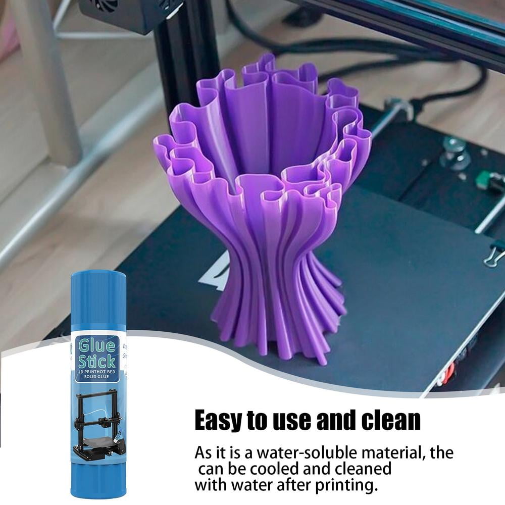 Wakfran Glue Stick for 3D Printing Hot Bed Plate Bed Weld Glue Sticks Adhesive Glue for 3D Printer Solid 3D Print Glue Stick Safe Hot Bed Print Solid Adhesive kindly