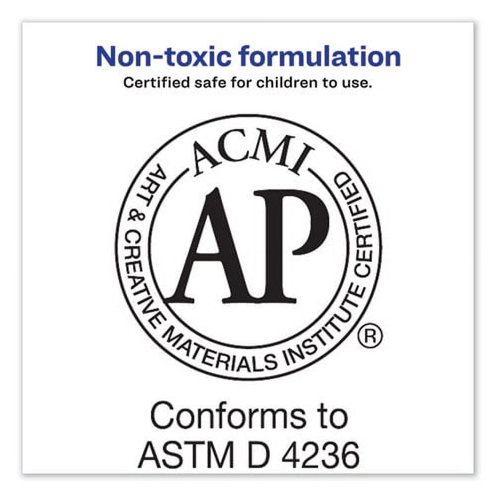 Permanent Glue Stic Value Pack, 1.27 Oz, Applies Purple, Dries Clear, 6/pack | Bundle of 2 Packs