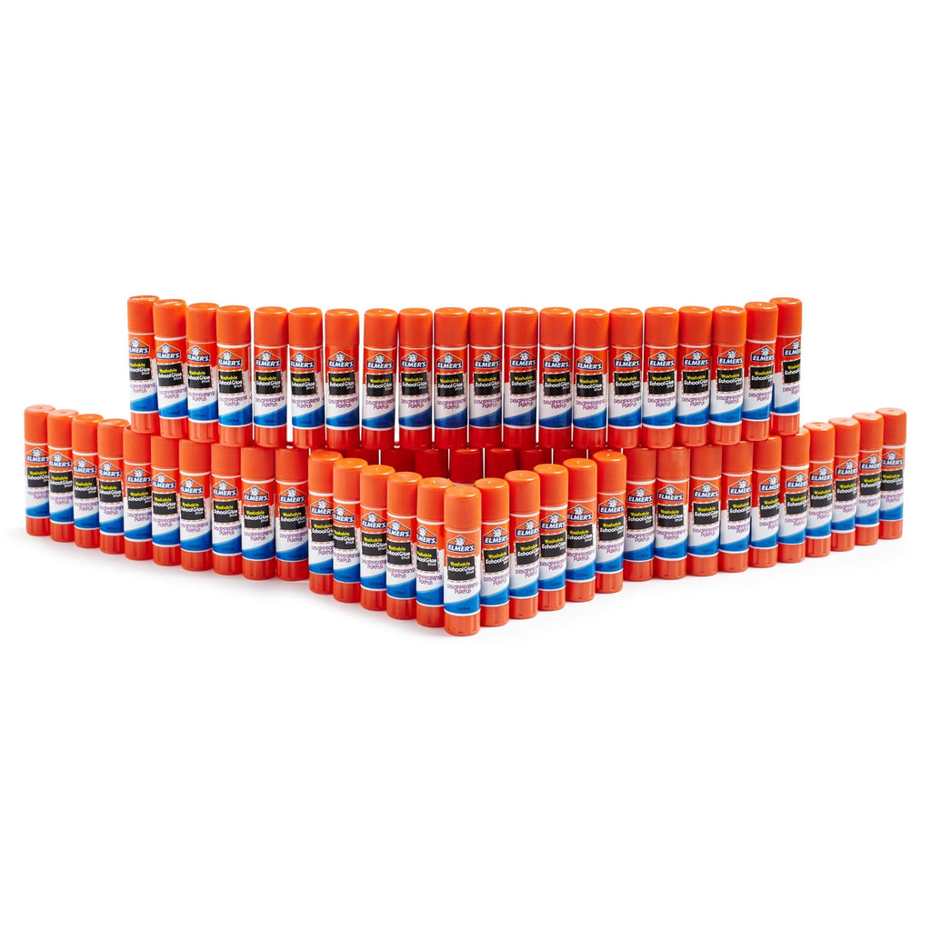 Elmer&amp;#039;s Disappearing Purple All Purpose Glue Sticks, 0.24 oz, Dries Clear, 60/Box (E503)