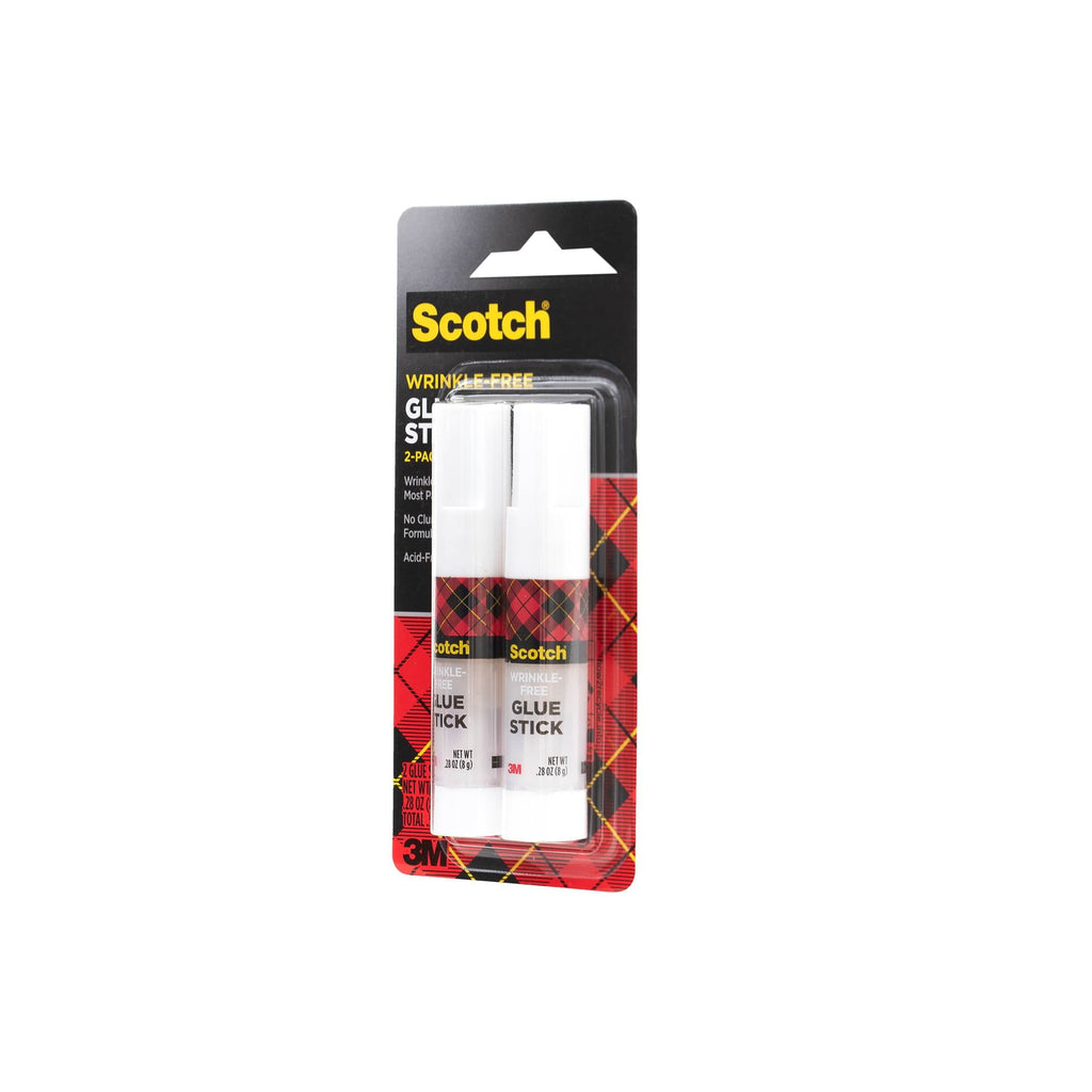 Scotch Wrinkle-Free Glue Sticks, No Clump Formula, 2/Pkg, .54 oz Total