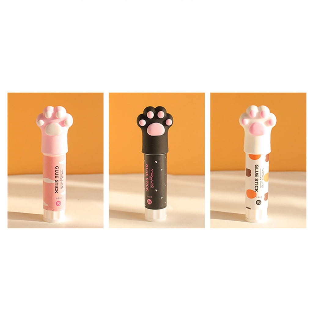FAIOIN Cute for Cat Claw Quick Stick Solid Glue Kawaii Stick Solvent Non Toxic Multi Us