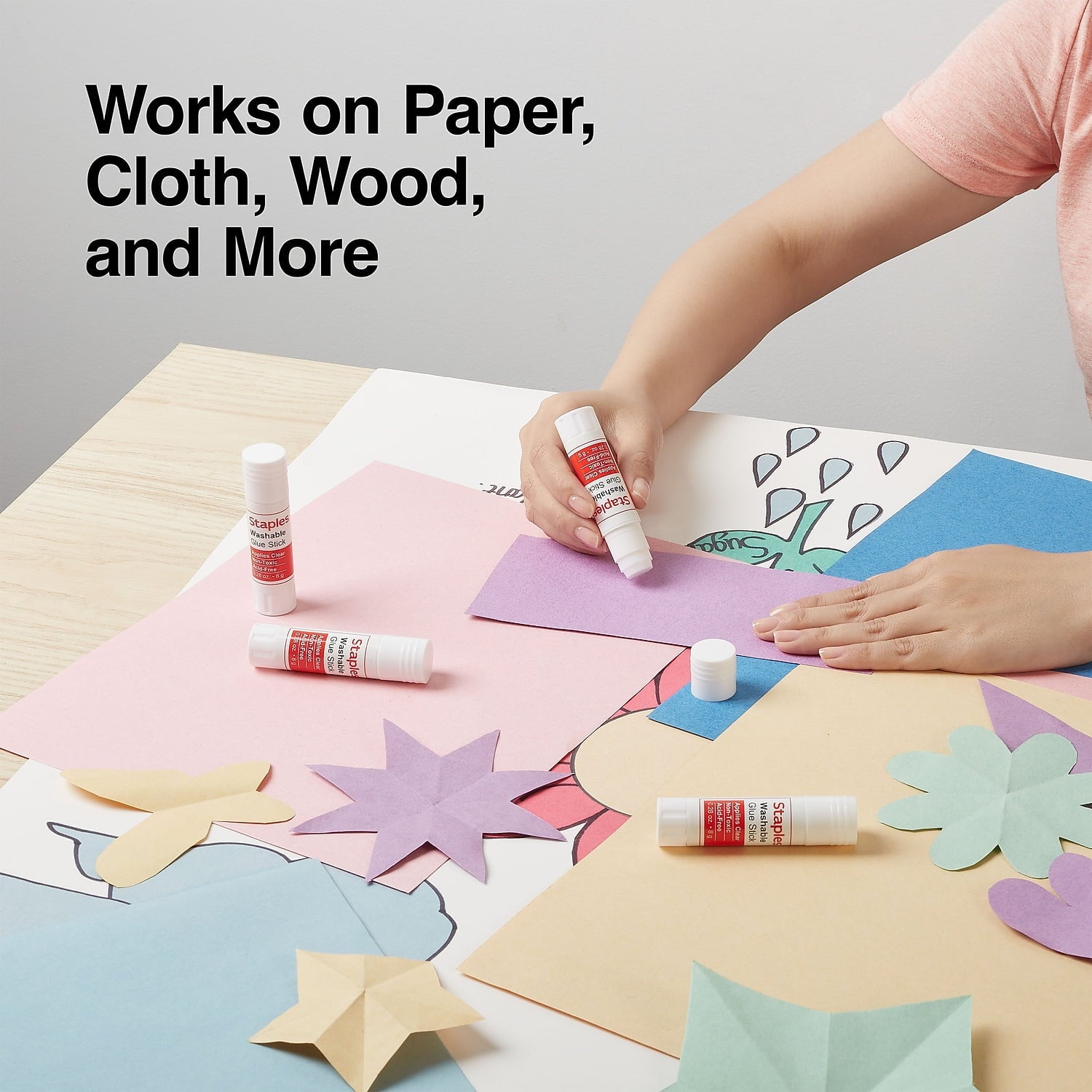 Staples 36PK GLUE STICK CLEAR 8G X 36 2348529