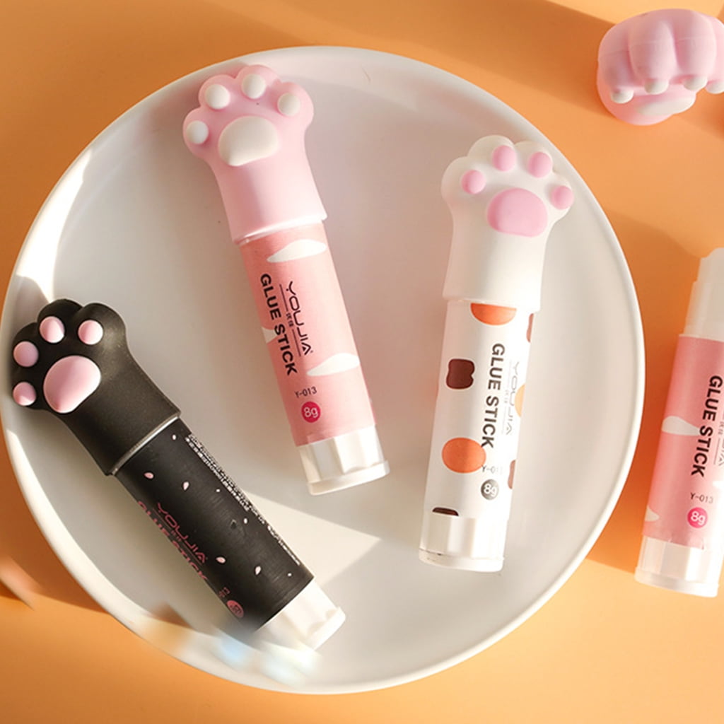 FAIOIN Cute for Cat Claw Quick Stick Solid Glue Kawaii Stick Solvent Non Toxic Multi Us