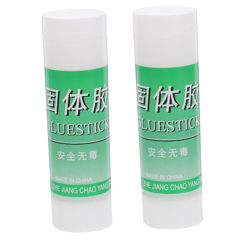 Masteelf 2pcs White Solid Glue Sticks All Purpose White Glue Stick Students All Purpose White Glue Sticks Portable White Solid Glue Stick