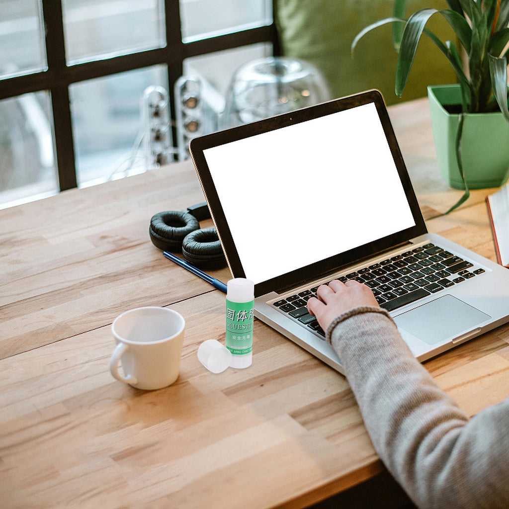 Masteelf 2pcs Solid Glue Sticks Portable White Adhesive Glue For Crafts Diy Projects All Purpose White Glue Sticks DIY Projects Glue Stick