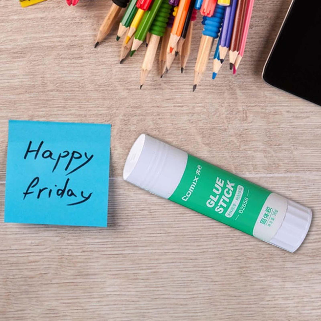 Glue Stick Rotary Design, Portable Strong Adhesives Dry Quickly, Washable Glue for Crafts Activities Paper Envelopes Office Home