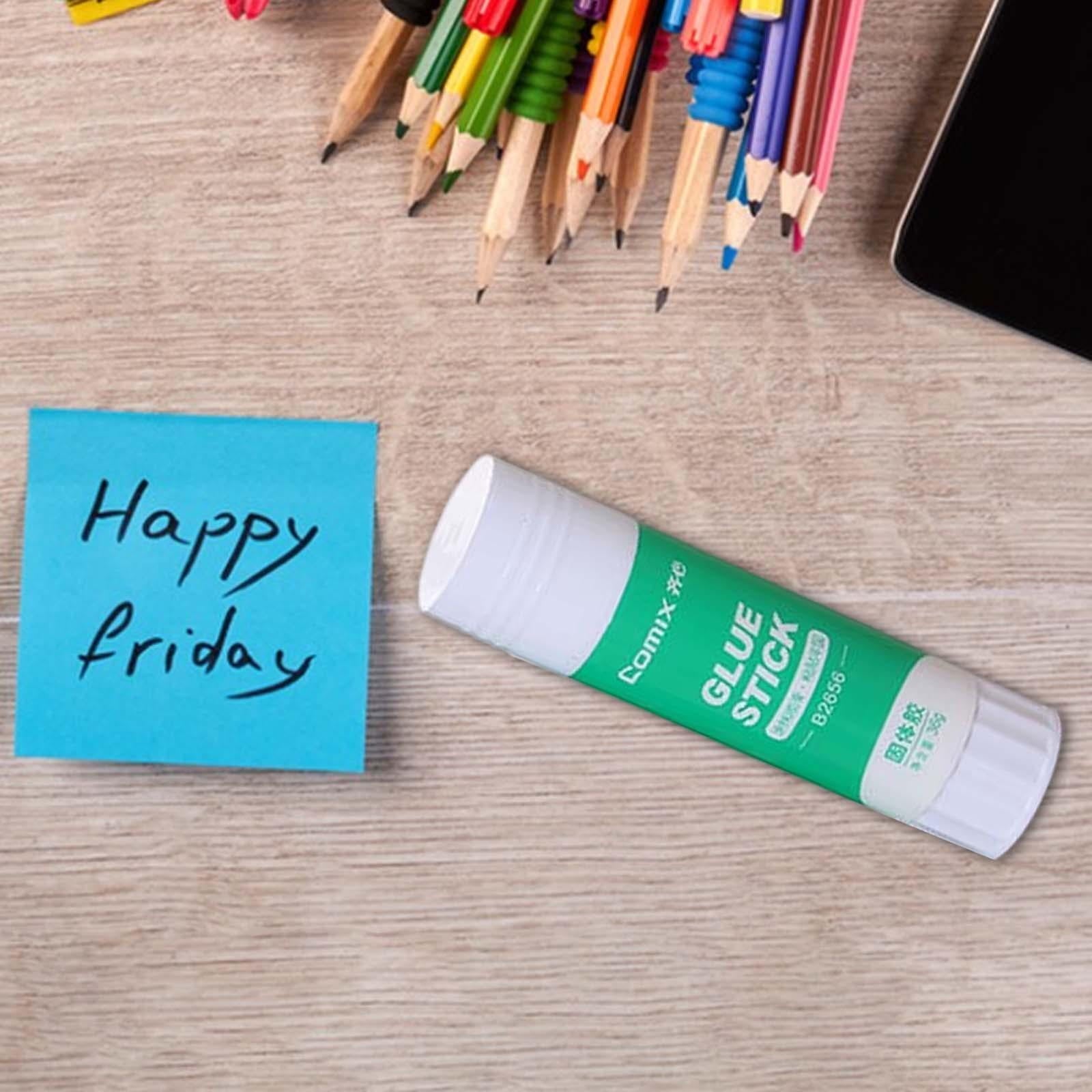 Glue Stick Rotary Design, Portable Strong Adhesives Dry Quickly, Washable Glue for Crafts Activities Paper Envelopes Office Home