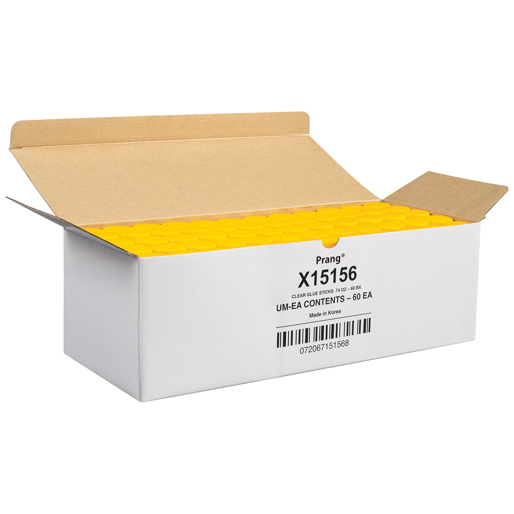 Prang Clear Glue Sticks, Washable, .74oz, 60 Count