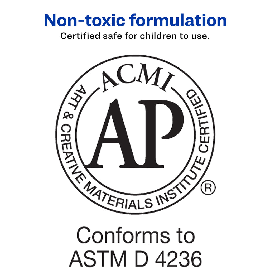 Avery Glue Stic, White Glue Sticks, 1.27 oz, 6 Total (98073)