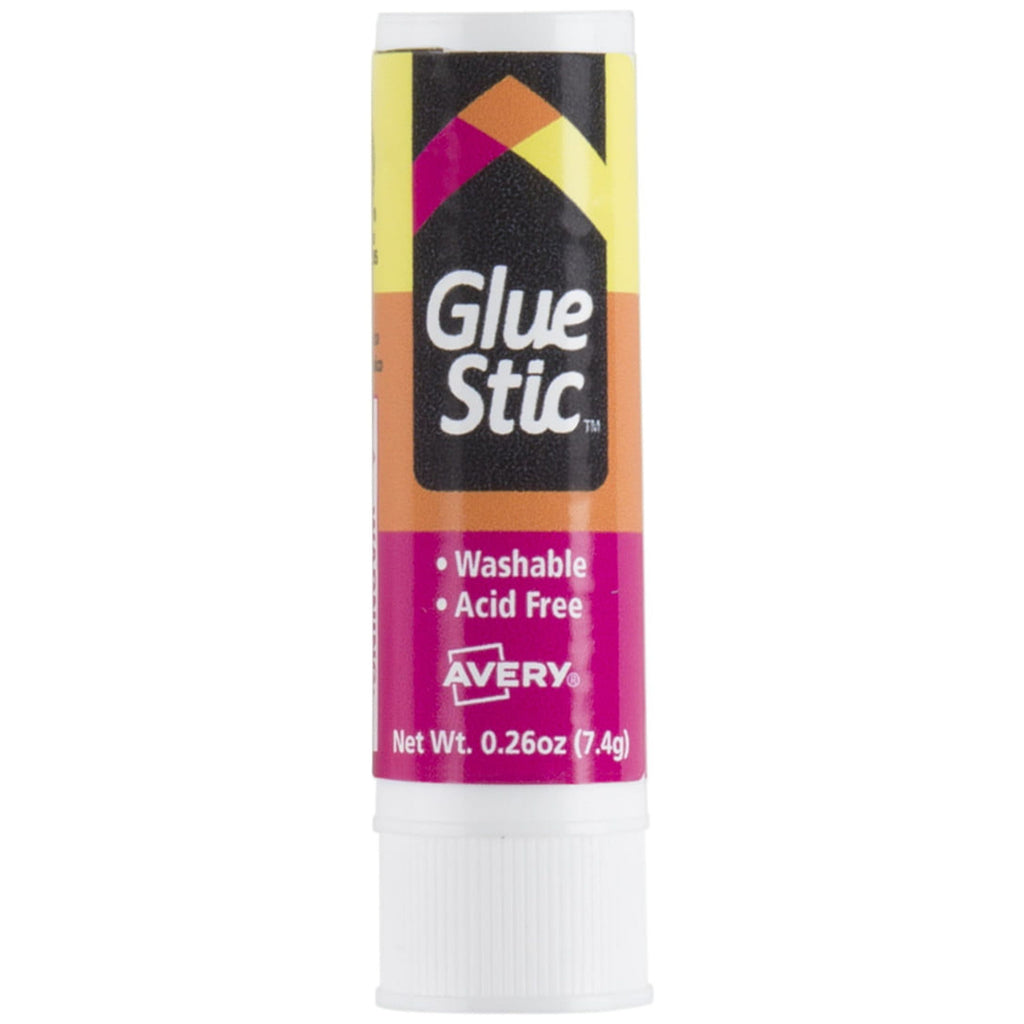 Avery Glue Stic Value Pack, White, Washable, Nontoxic, 0.26 oz., 18 per Pack, 2 Packs, 36 Permanent Glue Sticks Total (50224)