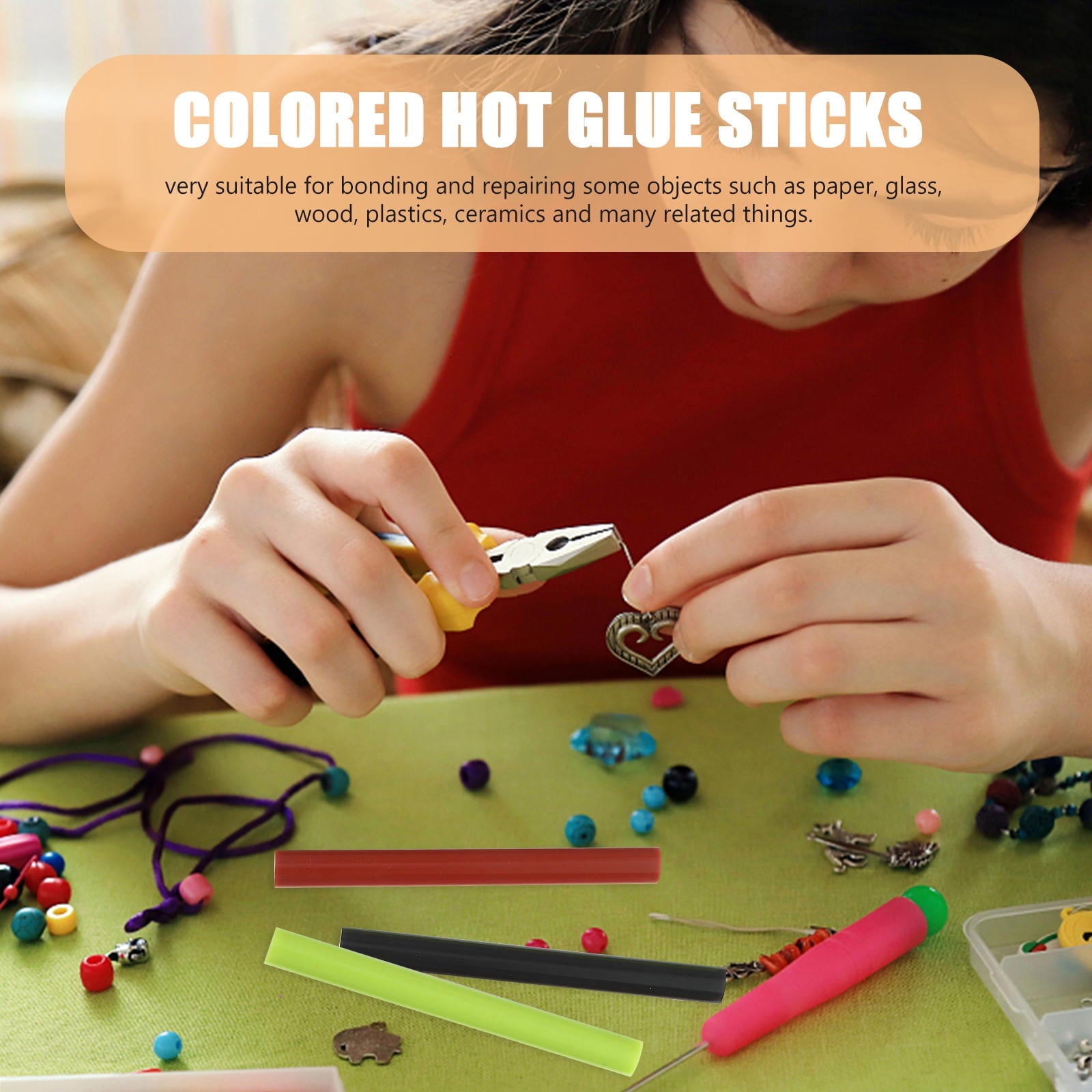 LEORX 36Pcs Glue for Crafting EVA Assorted Color for Bonding Fabric and Paper