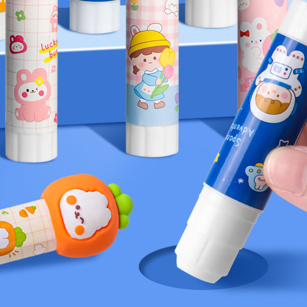 Cute Animal Shaped Glue Stick，Solid Glue， Yxwen 1*Glue Stick De Pegamento Transparente Permanente 0.29 Oz Paquete De 1 Brown Bear