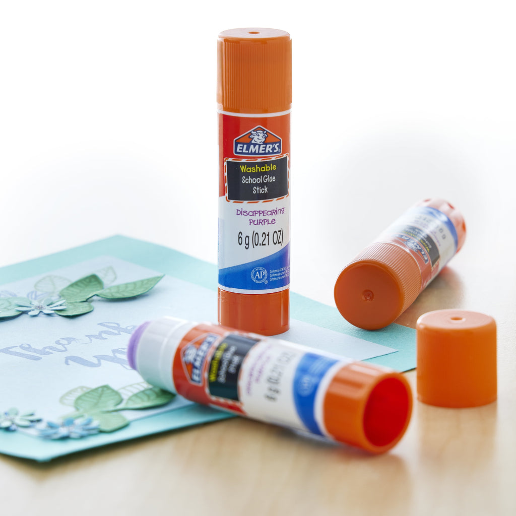 12 Packs: 3 ct. (36 total) Elmer's® Disappearing Purple School Glue Sticks