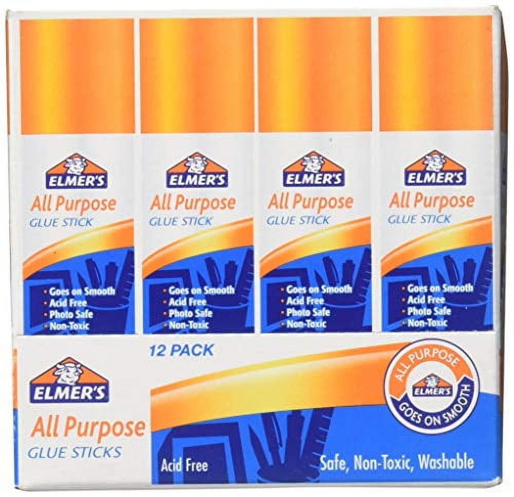 Elmer's All Purpose Glue Stick, 0.21 oz, Pack of 12