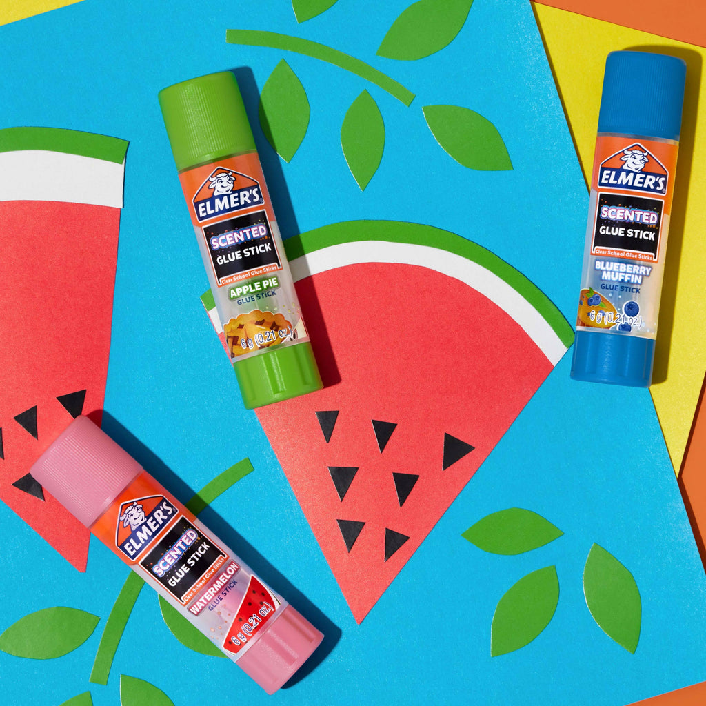 Elmer’s Scented Glue Sticks Variety Pack, Safe, Non-toxicSchool Glue, 6 Gram, 12 Count, 1 Hour Dry