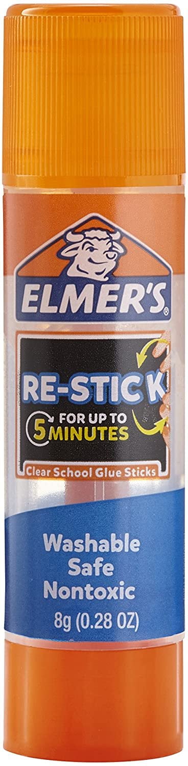 Elmers Disappearing Purple Glue Sticks with Bonus Re-Stick Glue Stick, 3 + 1 Pack