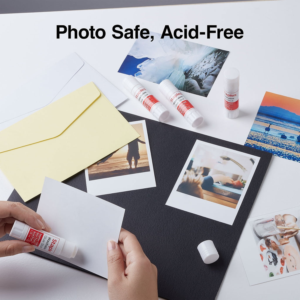 Staples Washable Glue Sticks 0.28 oz. 12/Carton ST10445/10445VS