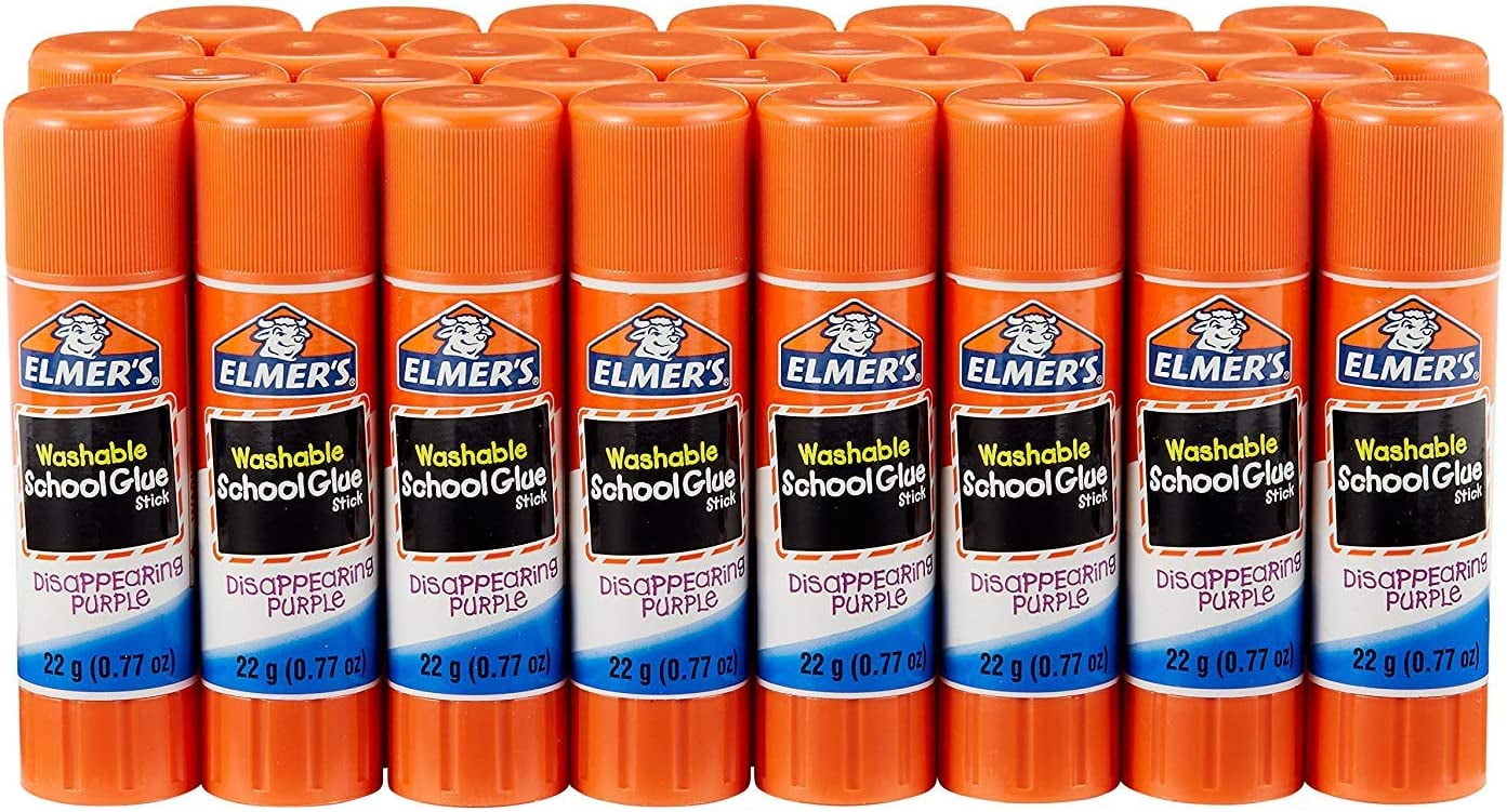 Elmers E605 Disappearing  All Purpose Glue Sticks /Clear 30/Box