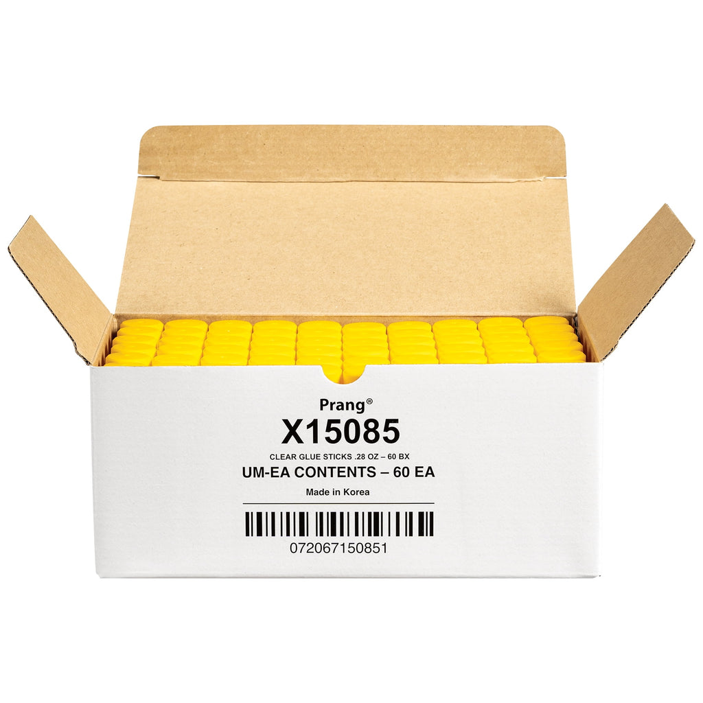 Prang Clear Glue Sticks, Washable, .28oz, 60 Count