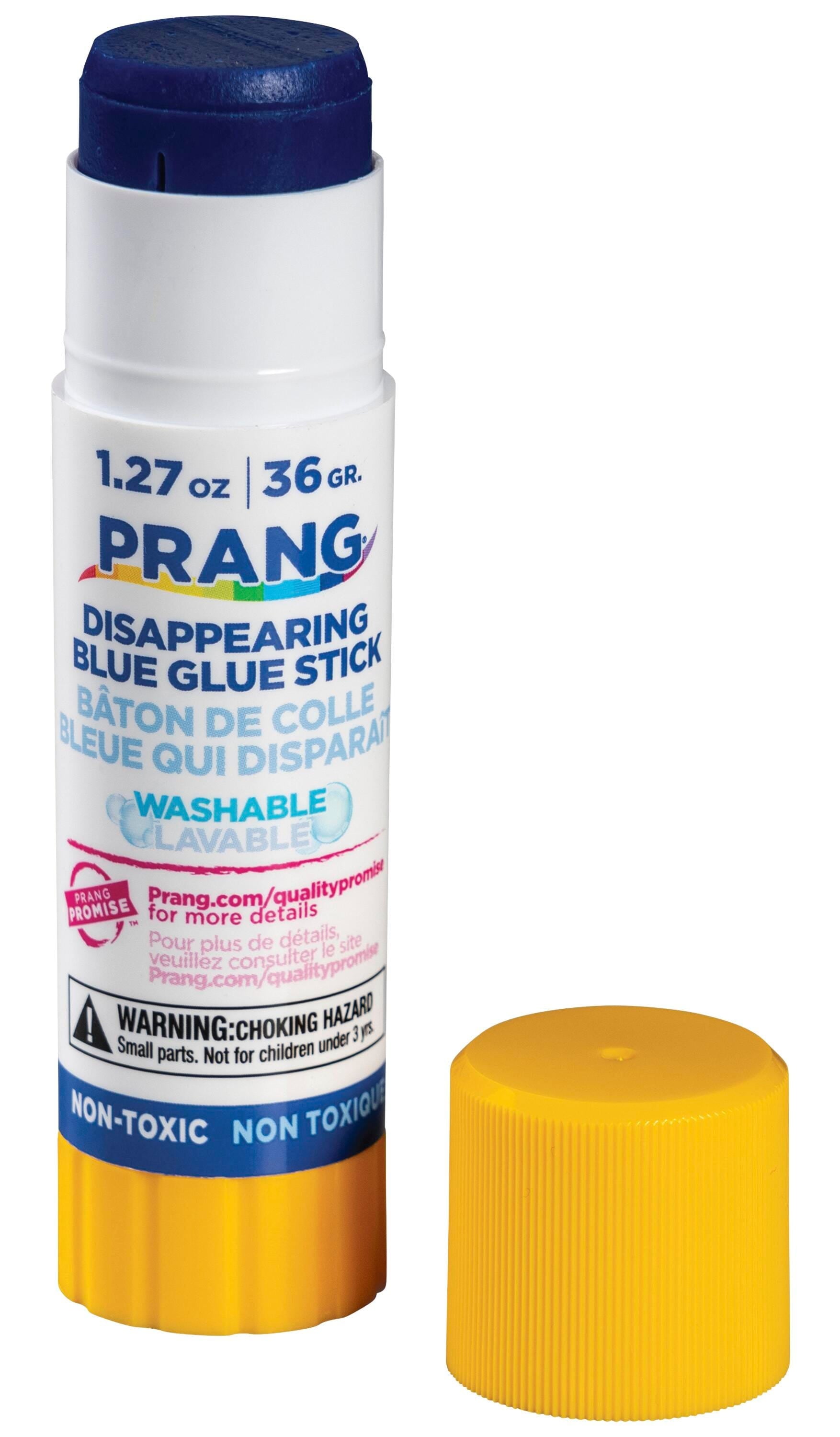 Prang Non-Toxic Odorless Washable Glue Stick, 1.27 oz, Blue and Dries Clear