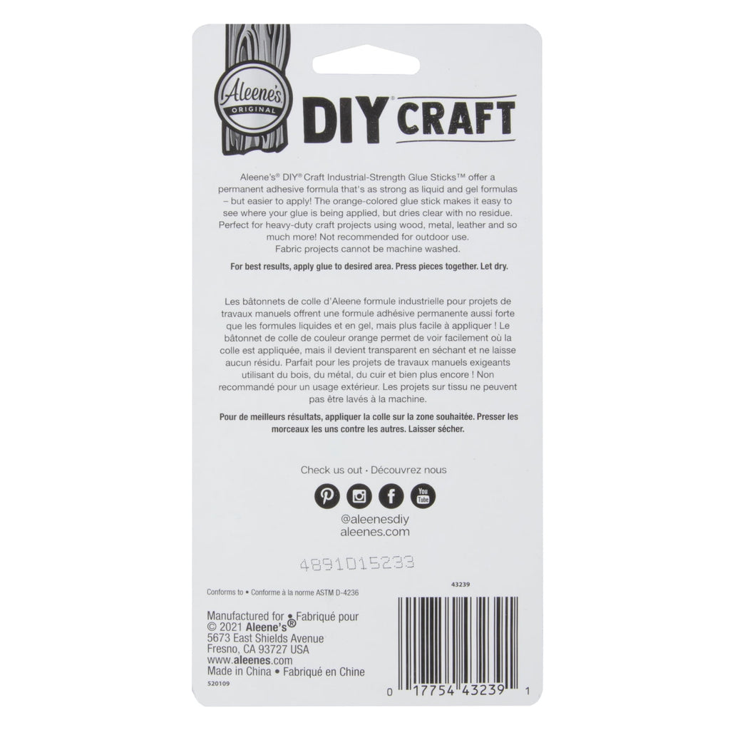 (3 pack) Aleene’s DIY Craft Industrial Strength Glue Sticks, 2 - .28 oz