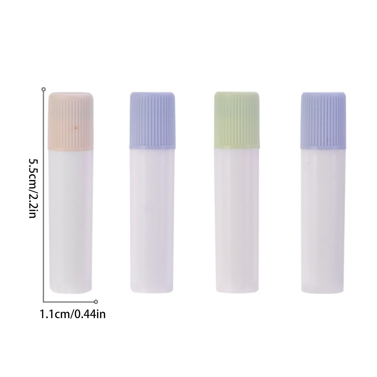 HCTSHG Glue Stick Refills for Pen-Style Adhesive, 4 Packs Replacement Cartridges, Grid Pattern Design, Pastel Colors, Compatible with Standard Pen-Style Glue Applicators