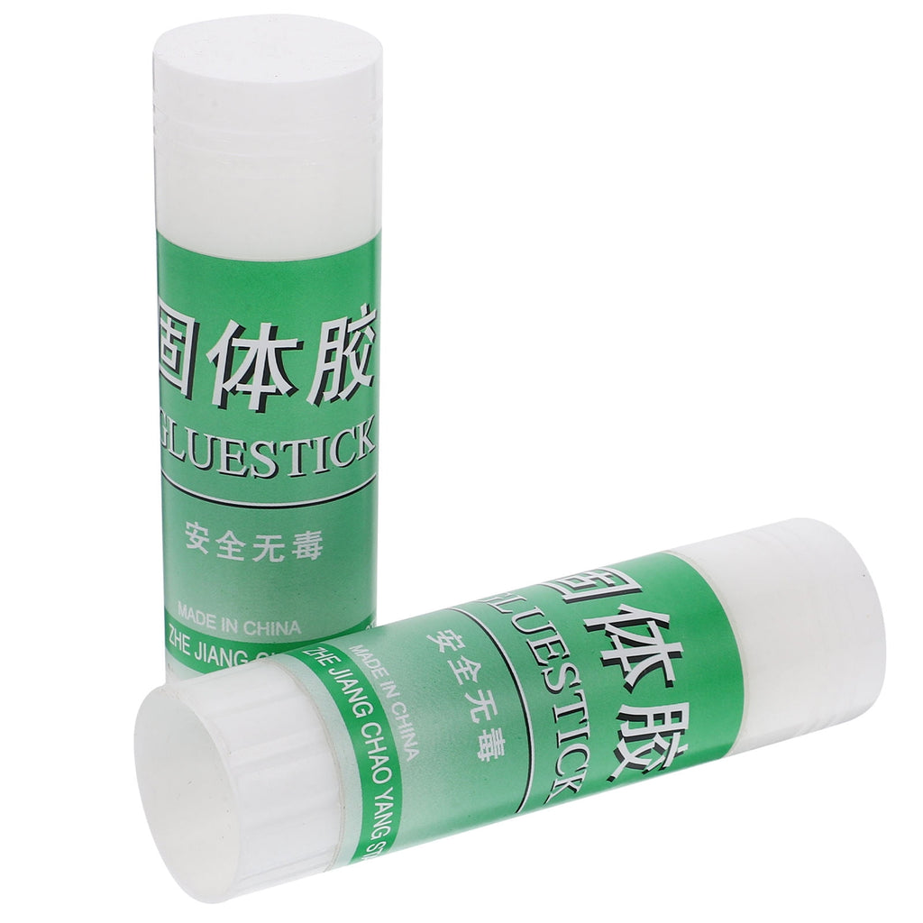 Masteelf 2pcs White Solid Glue Sticks All Purpose White Glue Stick Students All Purpose White Glue Sticks Portable White Solid Glue Stick