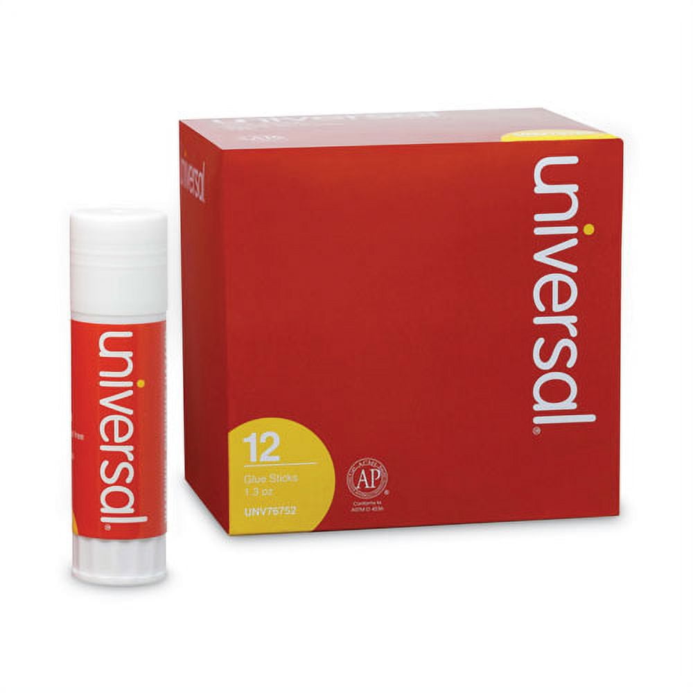 Glue Stick, 1.3 Oz, Applies And Dries Clear, 12/pack | Bundle of 2 Packs