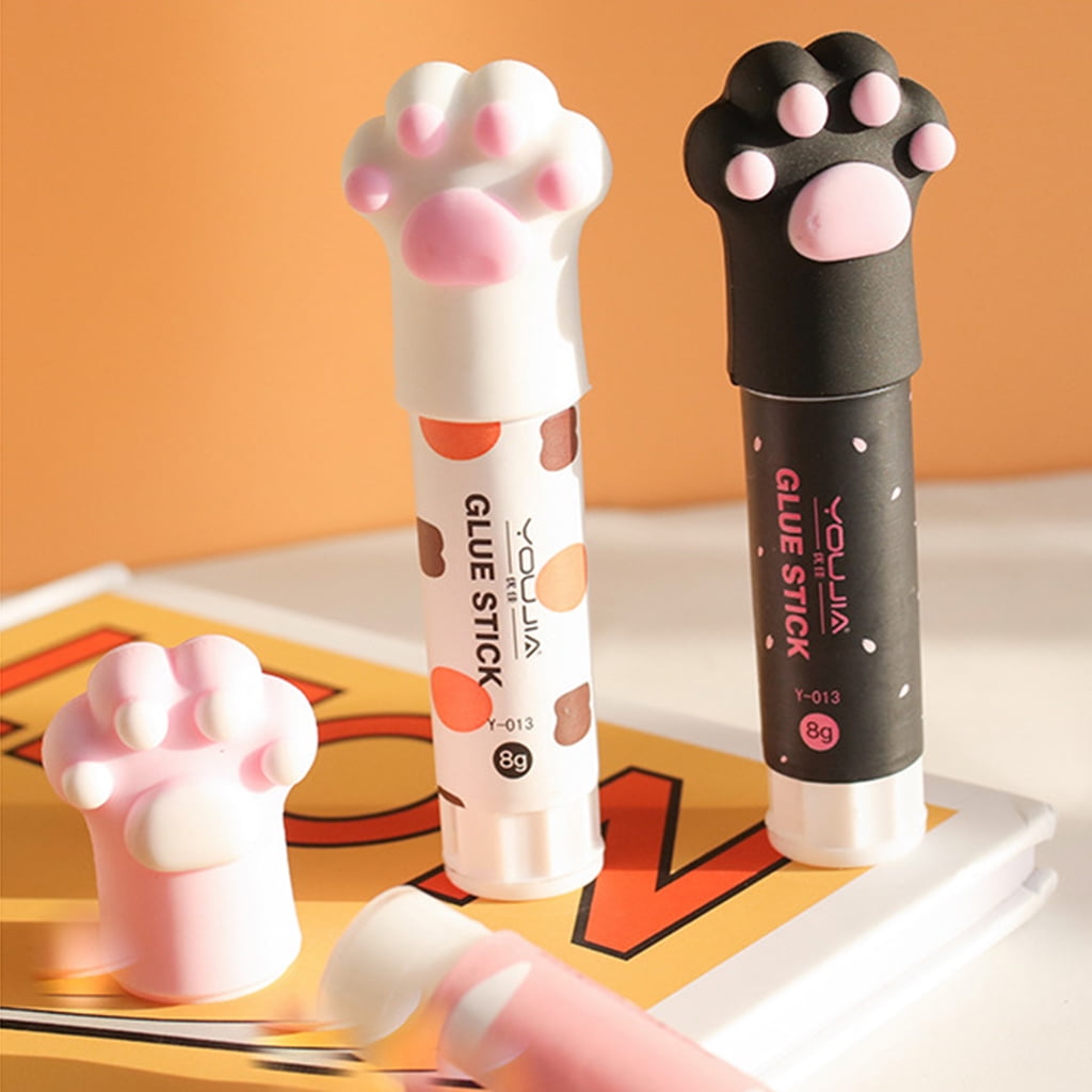 FAIOIN Cute for Cat Claw Quick Stick Solid Glue Kawaii Stick Solvent Non Toxic Multi Us