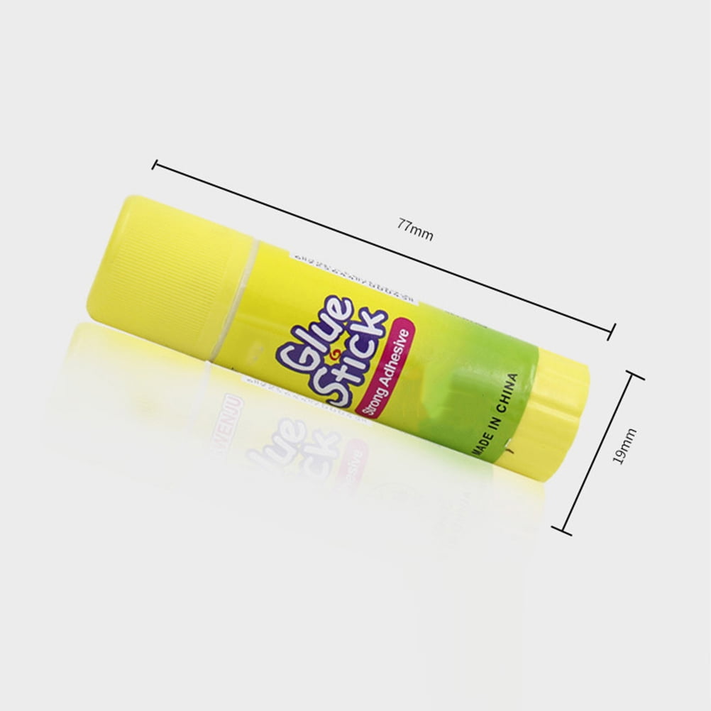 LEORX 12pcs Strong Adhesive Glue Sticks for Students Yellow Color Practical Stationery Supplies 9g Each