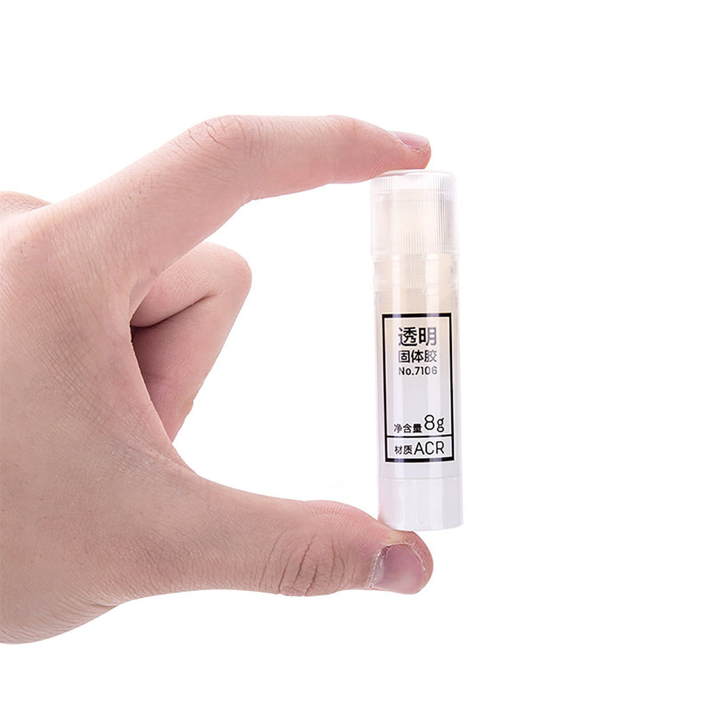 XaTanion Transparent Solid Glue Handmade Glue Stick Material ren's Transparent Glue Stick Student Stationery,Clear,8*2cm