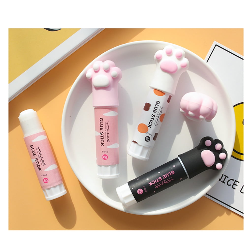 FAIOIN Cute for Cat Claw Quick Stick Solid Glue Kawaii Stick Solvent Non Toxic Multi Us